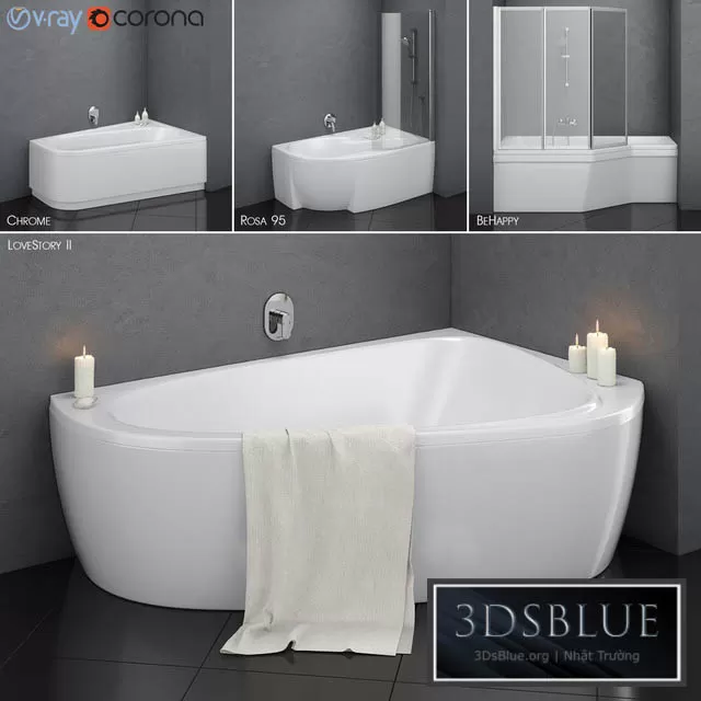 BATHROOM – BATHTUB – 3DSKY Models – 1315