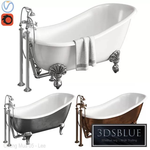 BATHROOM – BATHTUB – 3DSKY Models – 1329