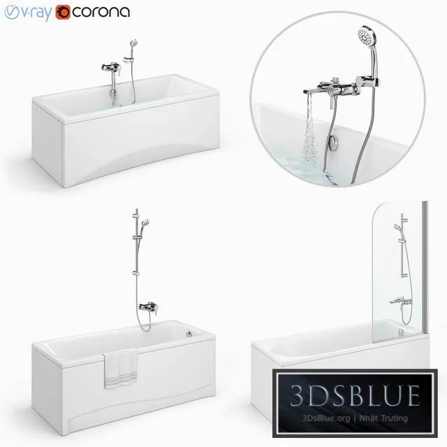BATHROOM – BATHTUB – 3DSKY Models – 1337
