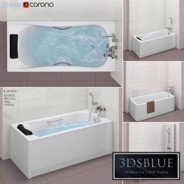 BATHROOM – BATHTUB – 3DSKY Models – 1341