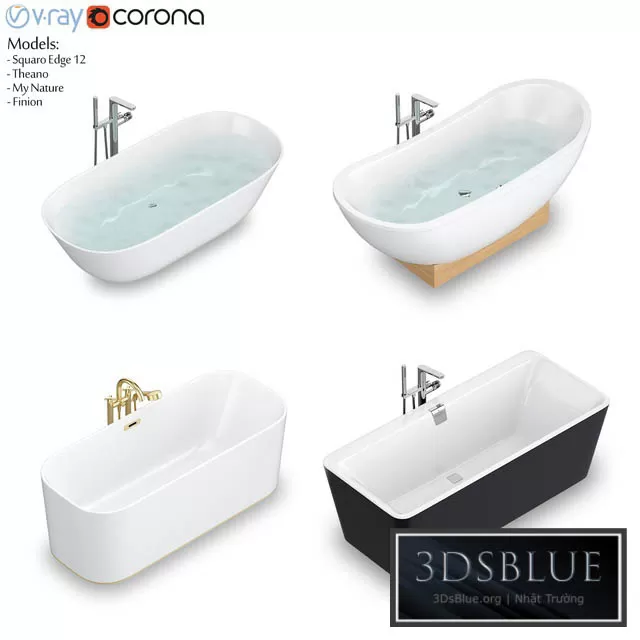 BATHROOM – BATHTUB – 3DSKY Models – 1362