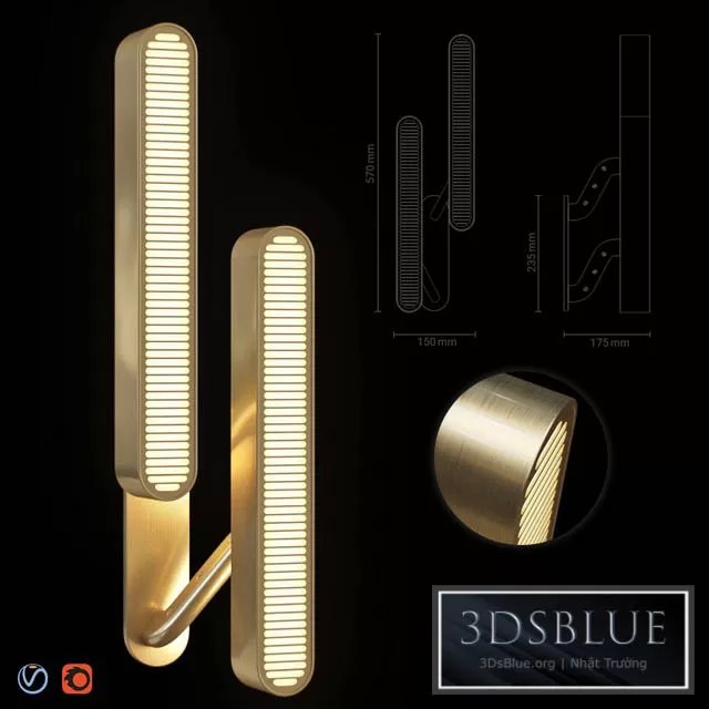 LIGHTING – WALL LIGHT – 3DSKY Models – 13637