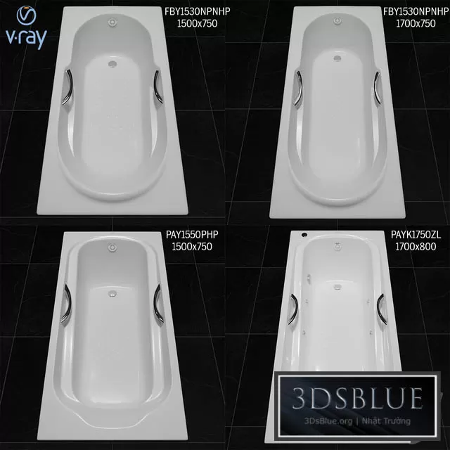 BATHROOM – BATHTUB – 3DSKY Models – 1374