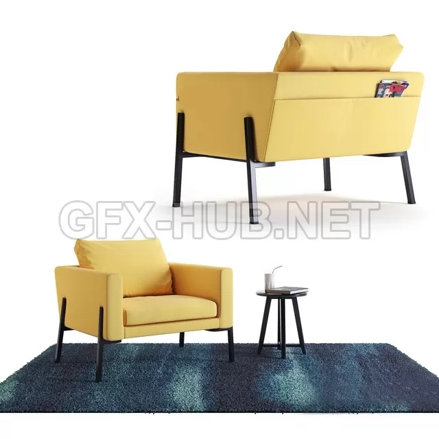 ARMCHAIR – Armchair Koarp,Carpet SONDEROD,Table Kragsta Ikea