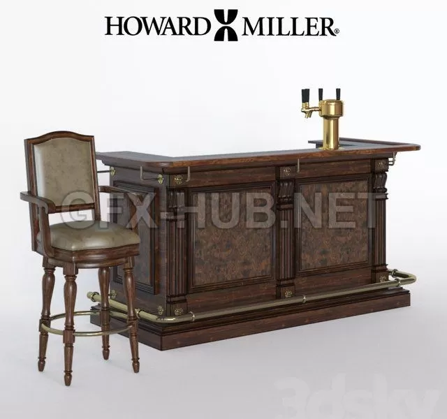 BAR DECOR – Bar counter and stool
