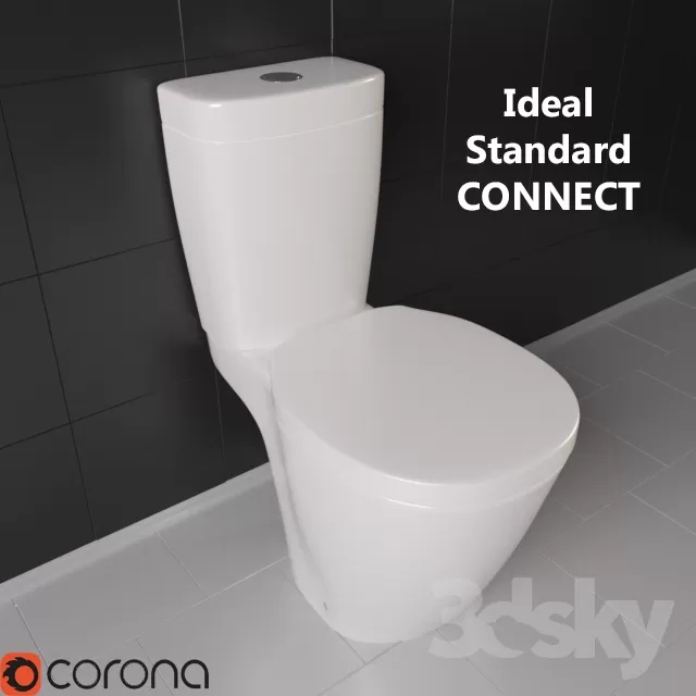 BATHROOM – TOILET AND BIDET – 3DMODELS – 013 BATHROOM – TOILET AND BIDET – 3DMODELS – 013