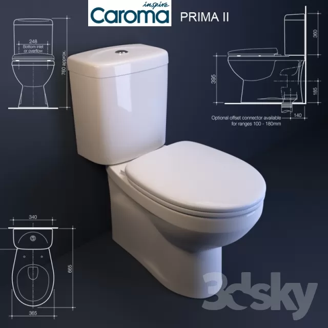 BATHROOM – TOILET AND BIDET – 3DMODELS – 014 BATHROOM – TOILET AND BIDET – 3DMODELS – 014