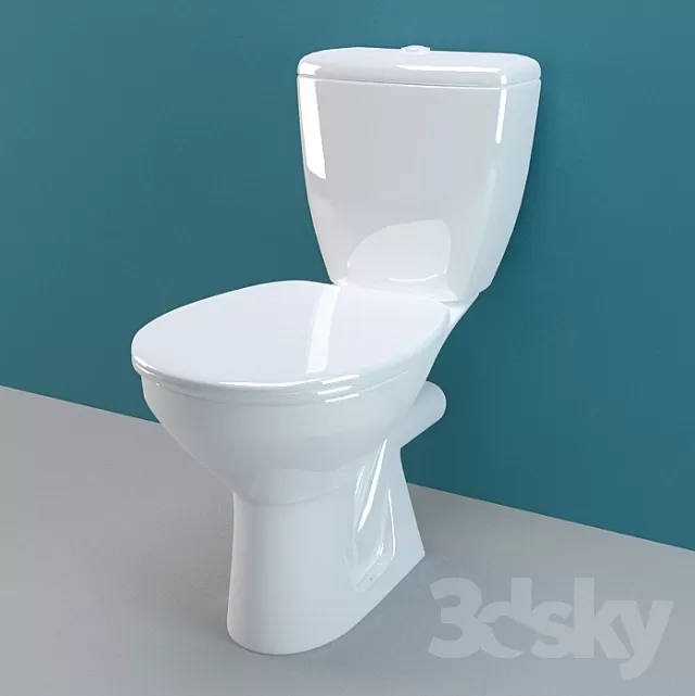 BATHROOM – TOILET AND BIDET – 3DMODELS – 015 BATHROOM – TOILET AND BIDET – 3DMODELS – 015