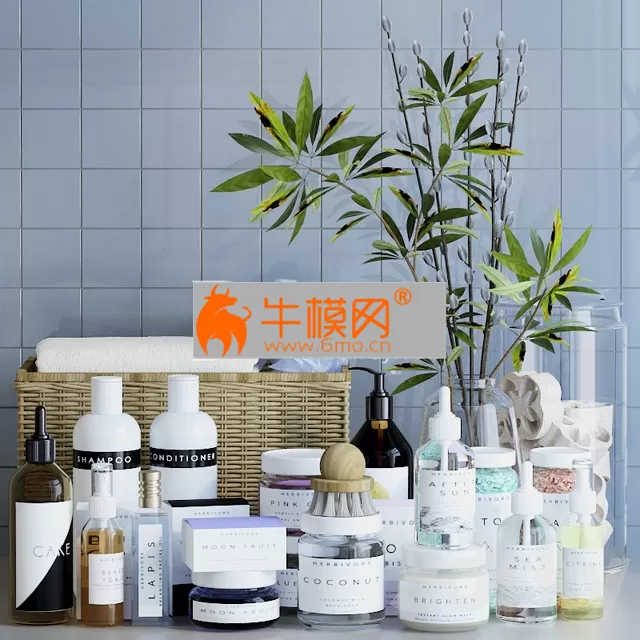 BATHROOM DECOR – A set of cosmetics for the bathroom