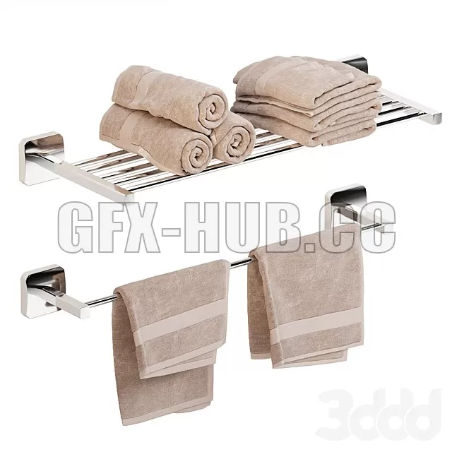 BATHROOM DECOR – Bath towel set and holders