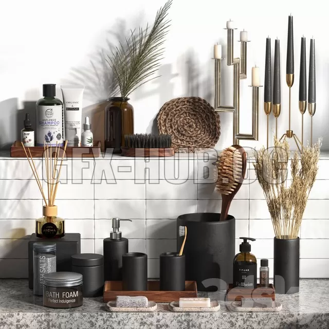 BATHROOM DECOR – Bathroom Decor 001 (black)