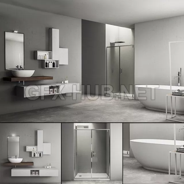 BATHROOM DECOR – Bathroom furniture set Arcom e.Ly