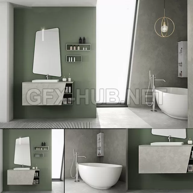 BATHROOM DECOR – Bathroom furniture set Arcom e.Ly 3