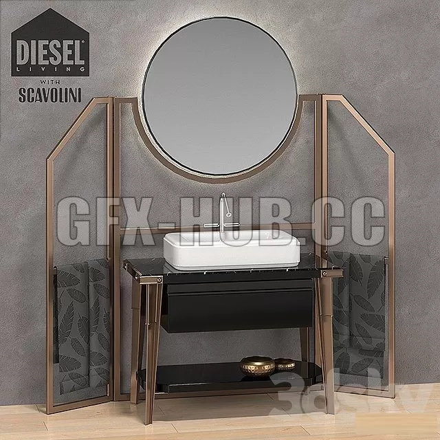 BATHROOM DECOR – Diesel with Scavolini The Bathroom