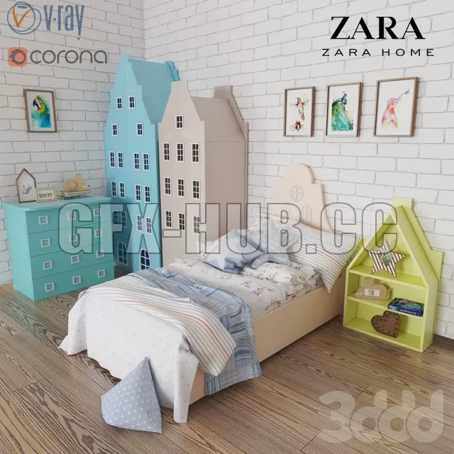 BED – Set of furniture and bedding Amsterdam Zara Home