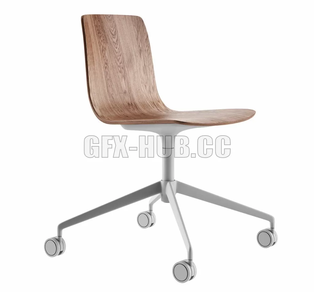 CHAIR – Aava Trestle Swivel Office Chair by Arper