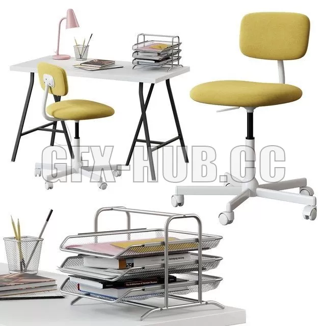 CHAIR – Ikea Linnmon- Lerberg table Bleckberget chair