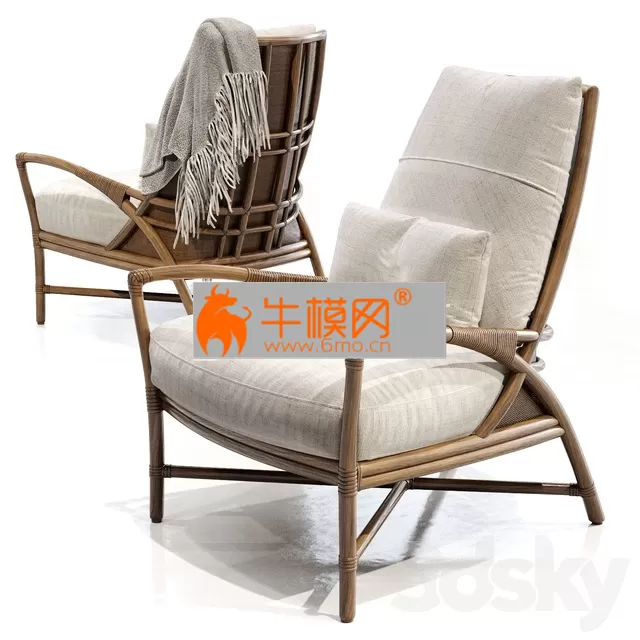 CHAIR – Mcguirefurniture PETAL LOUNGE CHAIR