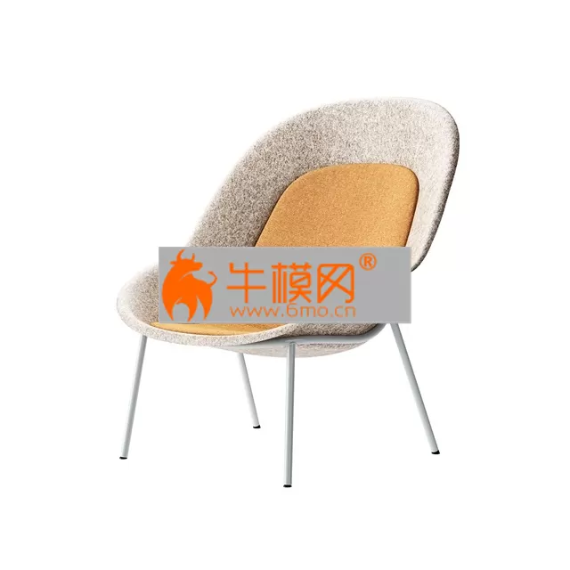 CHAIR – Nook PET Felt Lounge Chair by De Vorm