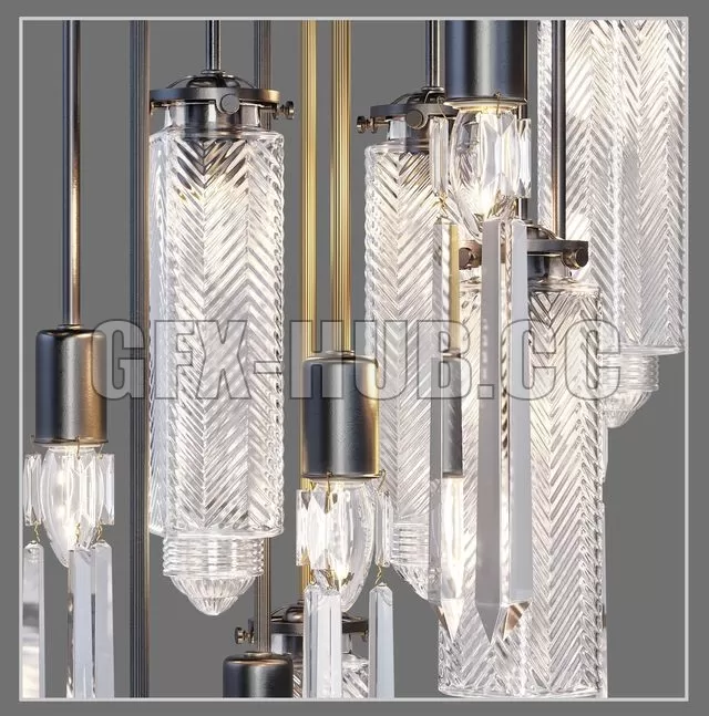 CHANDELIER – Chandelier AXIS 12 ARM FIXTURE 2015