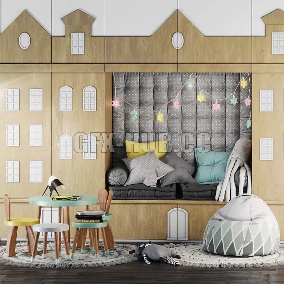 CHILDREN – Children’s room set 07