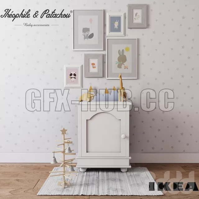 CHILDREN – Set for children pedestal ThEophile Patachou