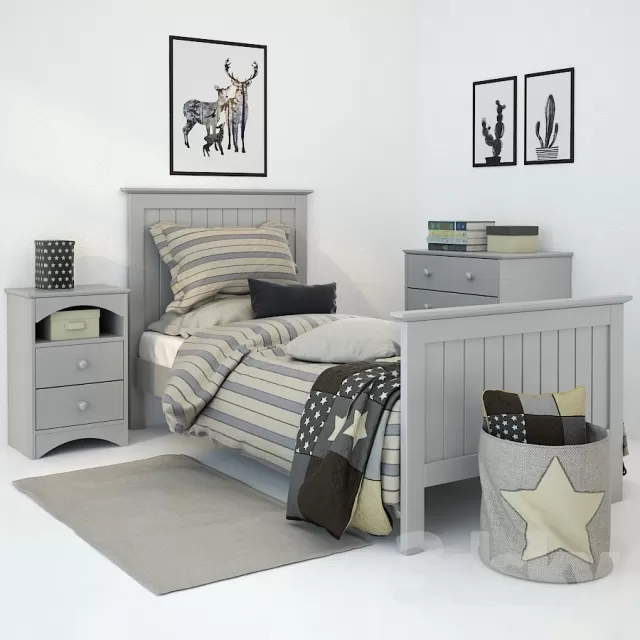 CHILDROOM – BED 3DSKYMODELS – 002