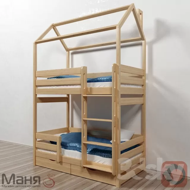 CHILDROOM – BED 3DSKYMODELS – 005