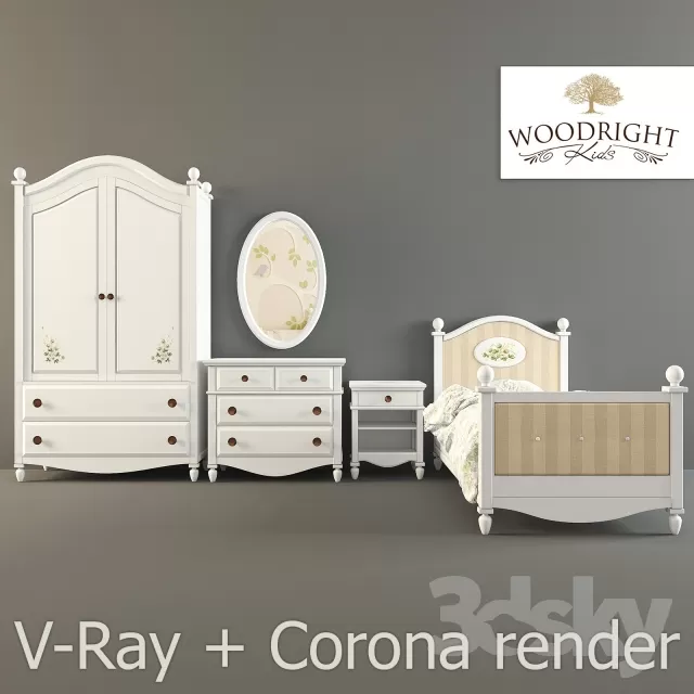 CHILDROOM – FURNITURE SETS – 3D MODELS – 016