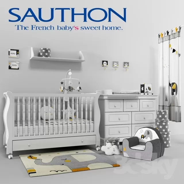 CHILDROOM – FURNITURE SETS – 3D MODELS – 027