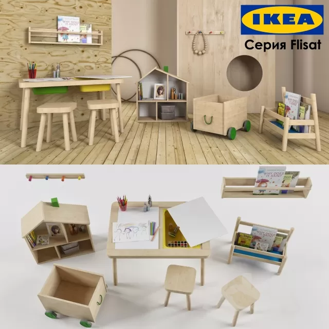 CHILDROOM – FURNITURE SETS – 3D MODELS – 059