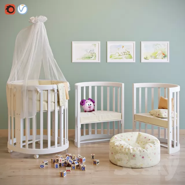 CHILDROOM – FURNITURE SETS – 3D MODELS – 062