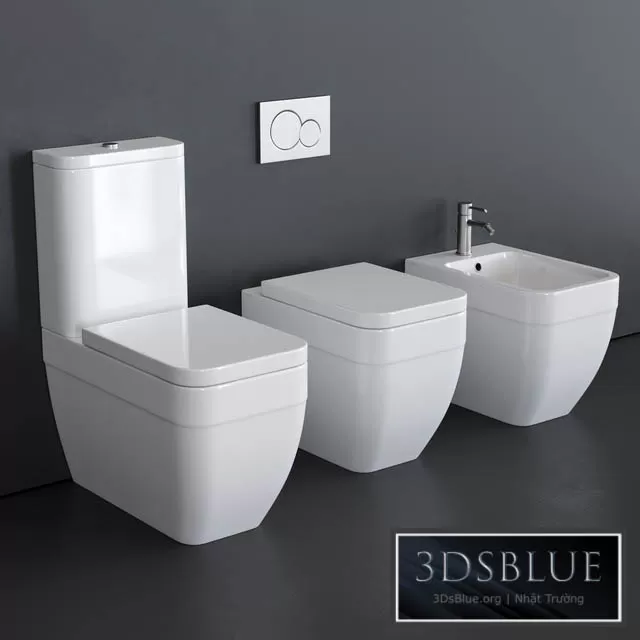 BATHROOM – TOILET & BIDET – 3DSKY Models – 1639