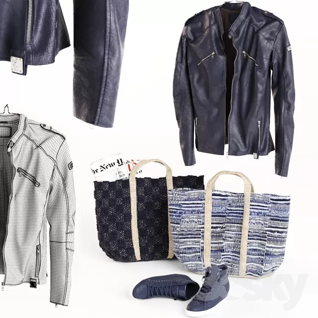 DECORATION – CLOTHES AND SHOES – 3DSKY MODELS – 004