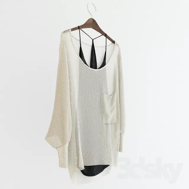 DECORATION – CLOTHES AND SHOES – 3DSKY MODELS – 013