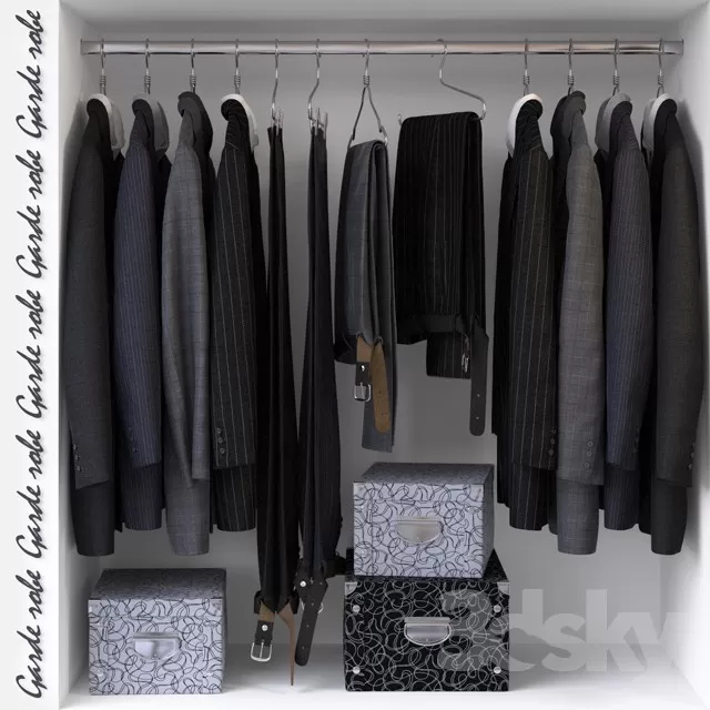 DECORATION – CLOTHES AND SHOES – 3DSKY MODELS – 022