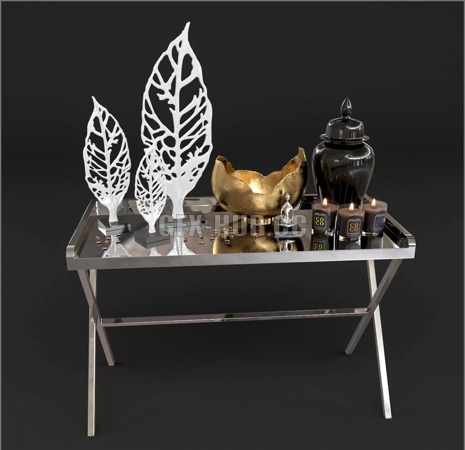 DECORATION – Console and Decor set 4