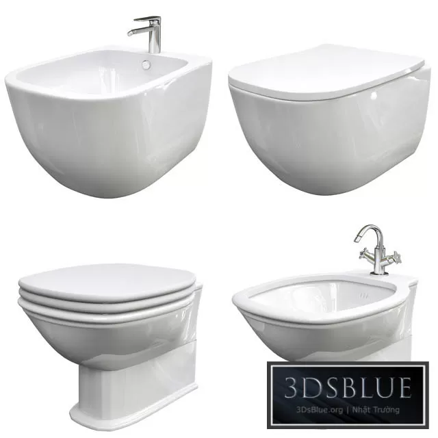 BATHROOM – TOILET & BIDET – 3DSKY Models – 1654