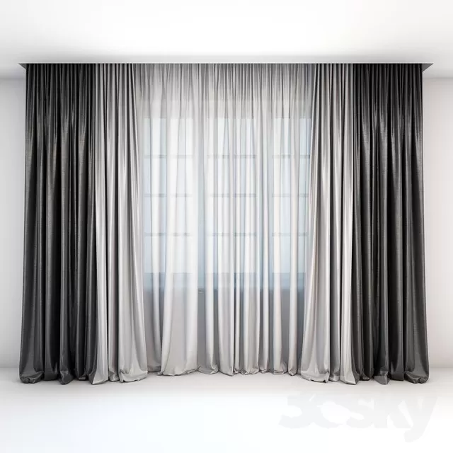 DECORATION – CURTAIN – 3DSKY MODELS – 040