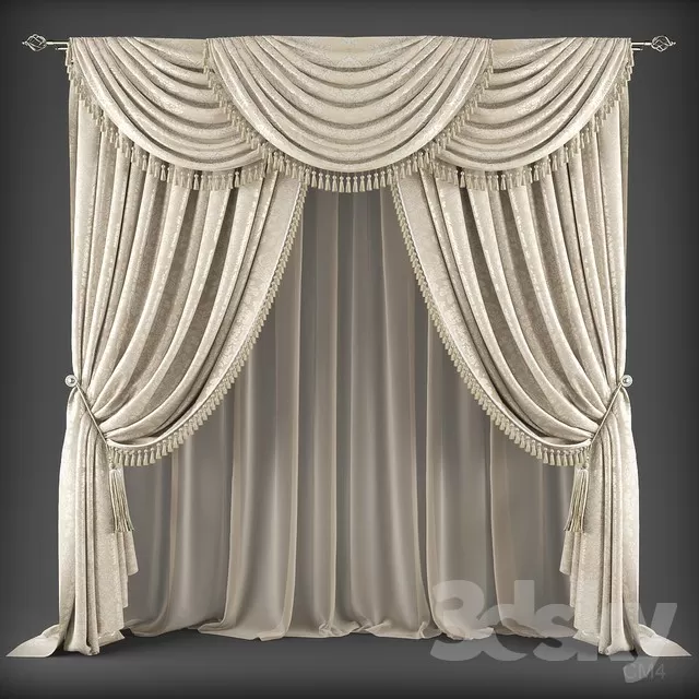 DECORATION – CURTAIN – 3DSKY MODELS – 042