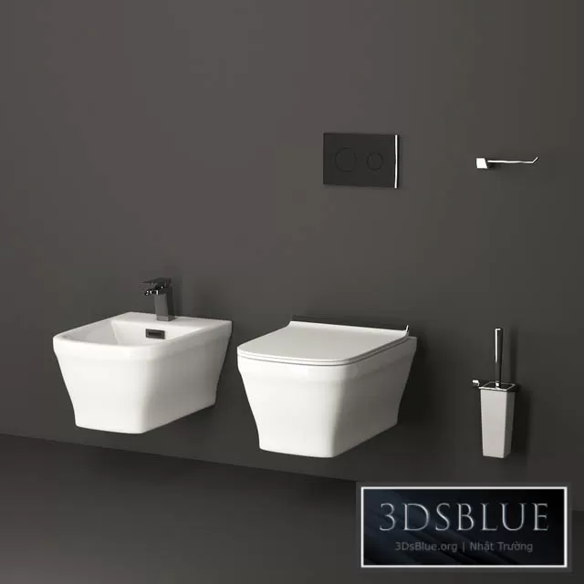 BATHROOM – TOILET & BIDET – 3DSKY Models – 1658