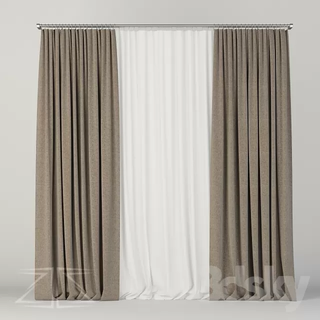 DECORATION – CURTAIN – 3DSKY MODELS – 069