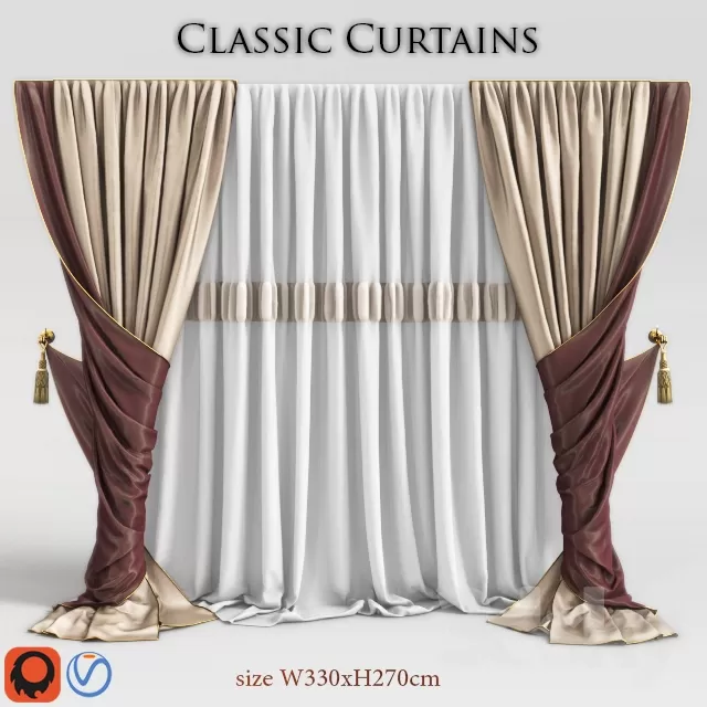 DECORATION – CURTAIN – 3DSKY MODELS – 117