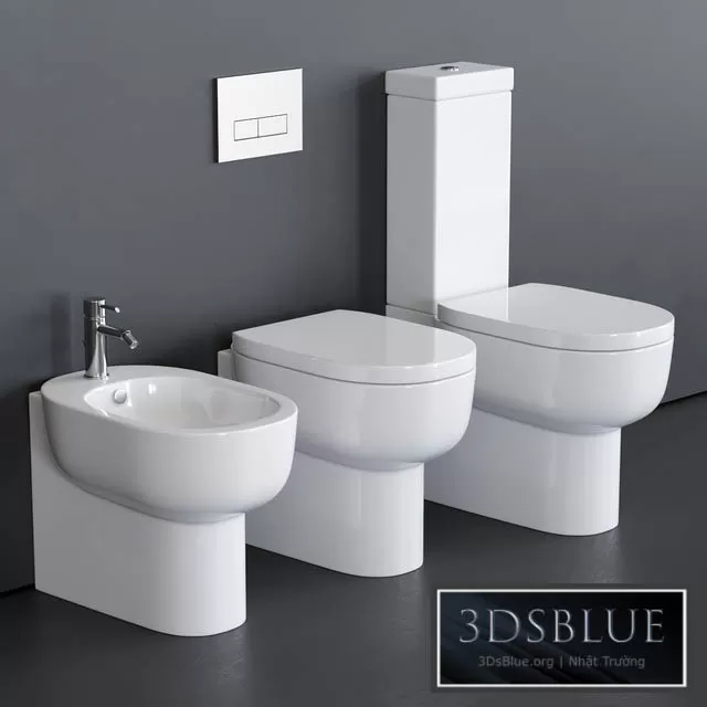 BATHROOM – TOILET & BIDET – 3DSKY Models – 1665