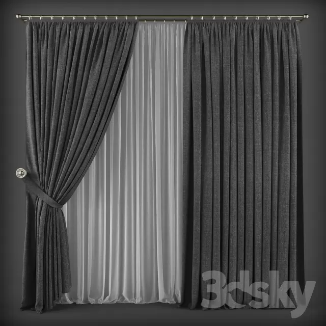 DECORATION – CURTAIN – 3DSKY MODELS – 149