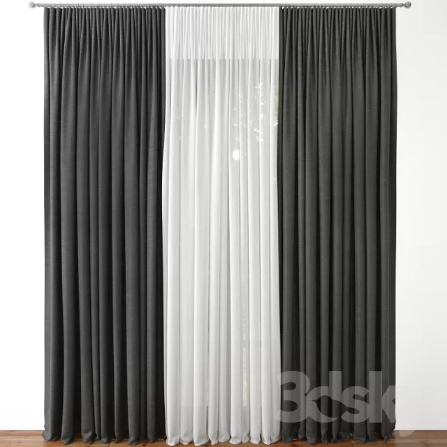 DECORATION – CURTAIN – 3DSKY MODELS – 155