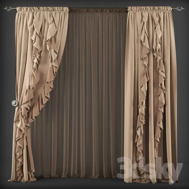 DECORATION – CURTAIN – 3DSKY MODELS – 157