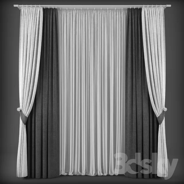 DECORATION – CURTAIN – 3DSKY MODELS – 175