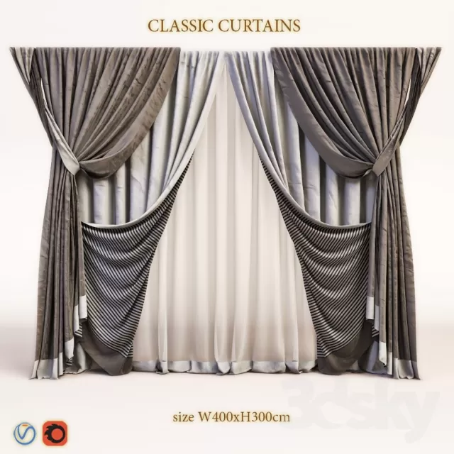 DECORATION – CURTAIN – 3DSKY MODELS – 176