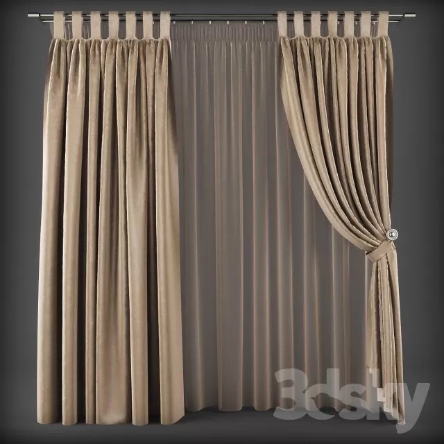 DECORATION – CURTAIN – 3DSKY MODELS – 177